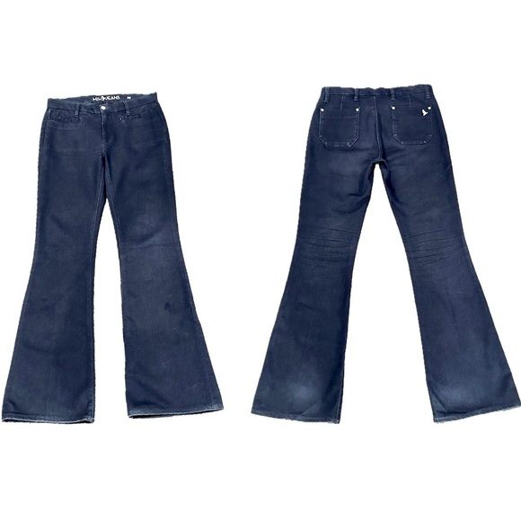 👖👠 M.I.H London Marrakesh Raw Blue Kick Flare Jeans |‎ Women’s 28 Retro 70s - Picture 6 of 8